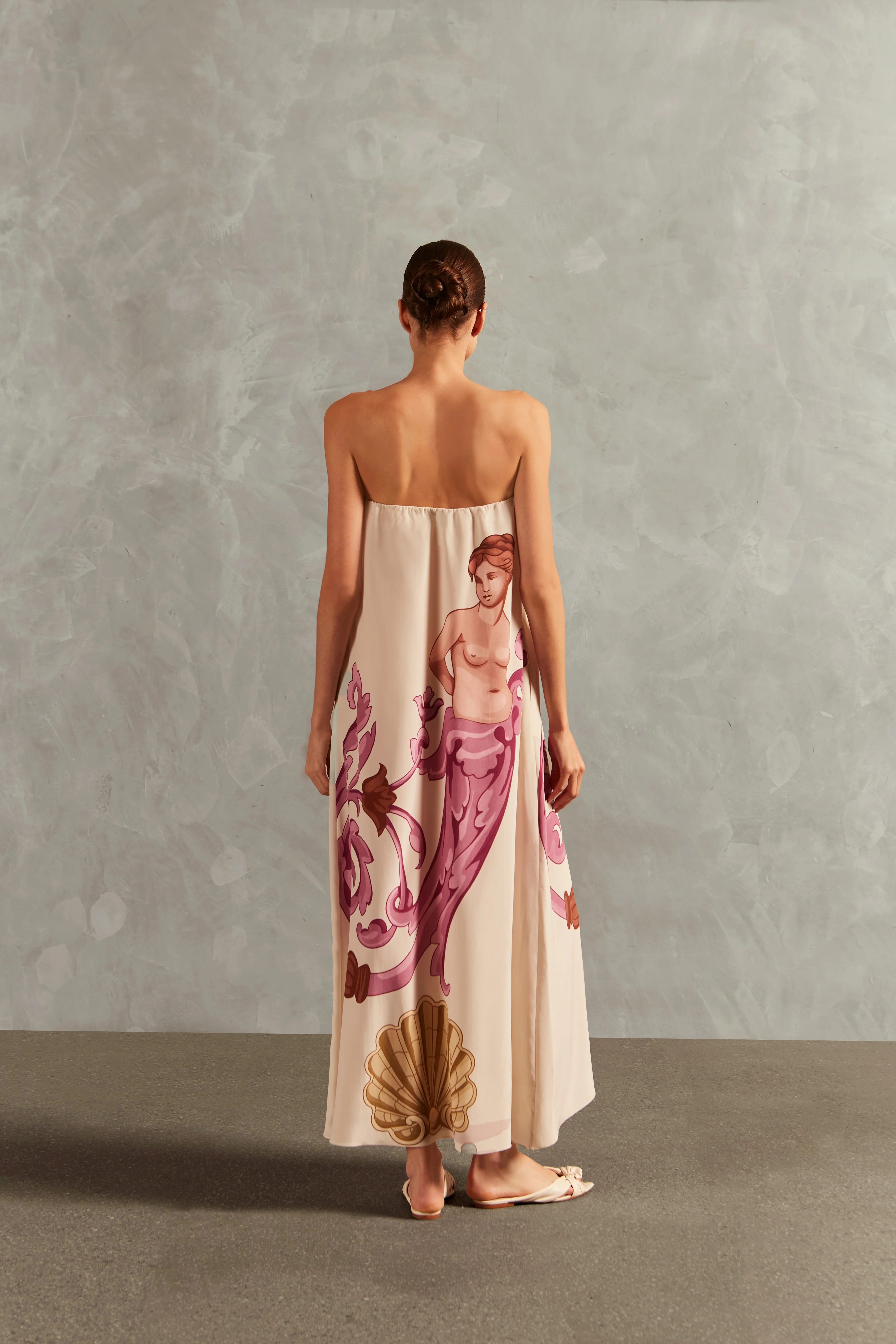 Le Sirenuse Strapless Long Dress - Image 3