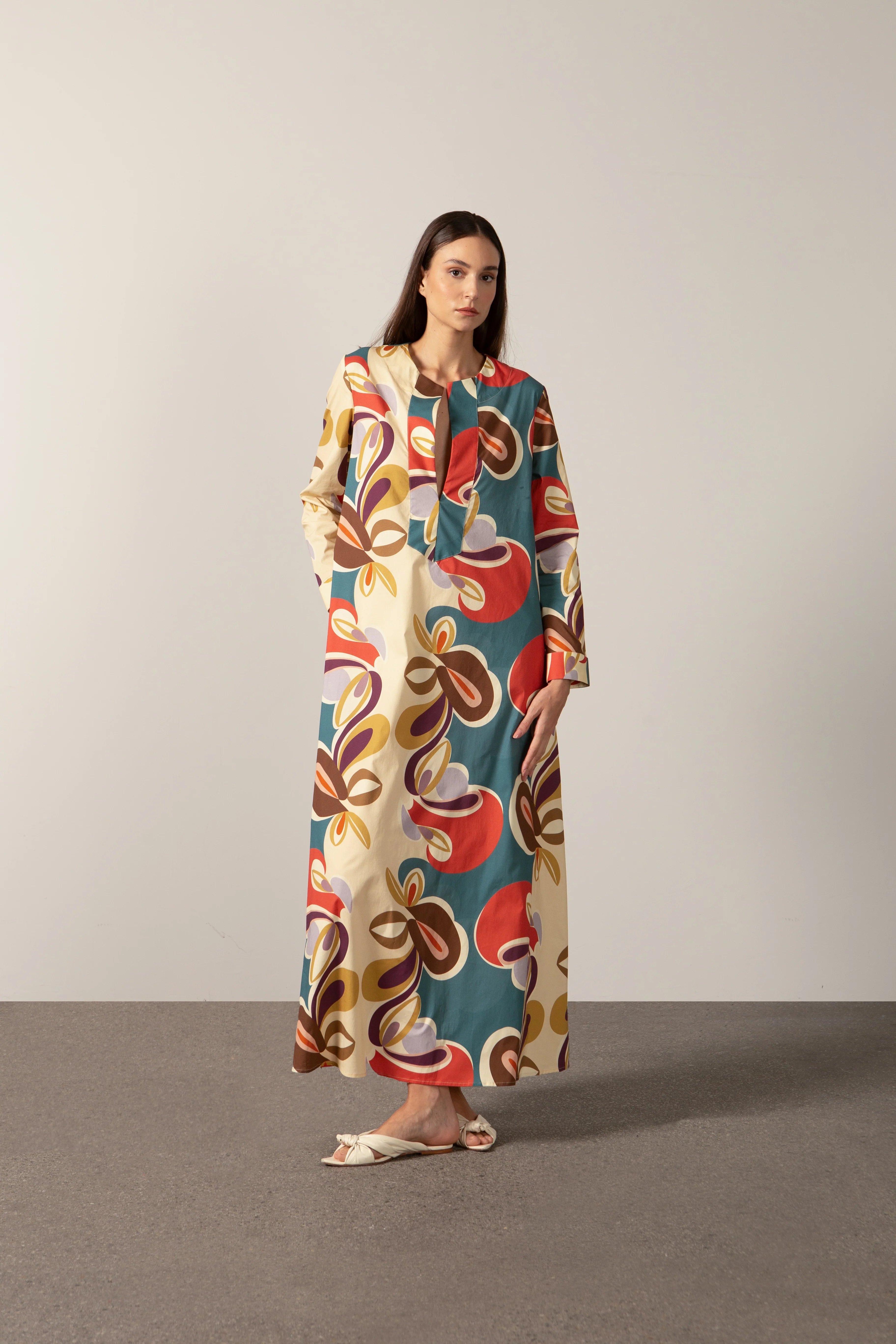 Organic Floral Long Tunic