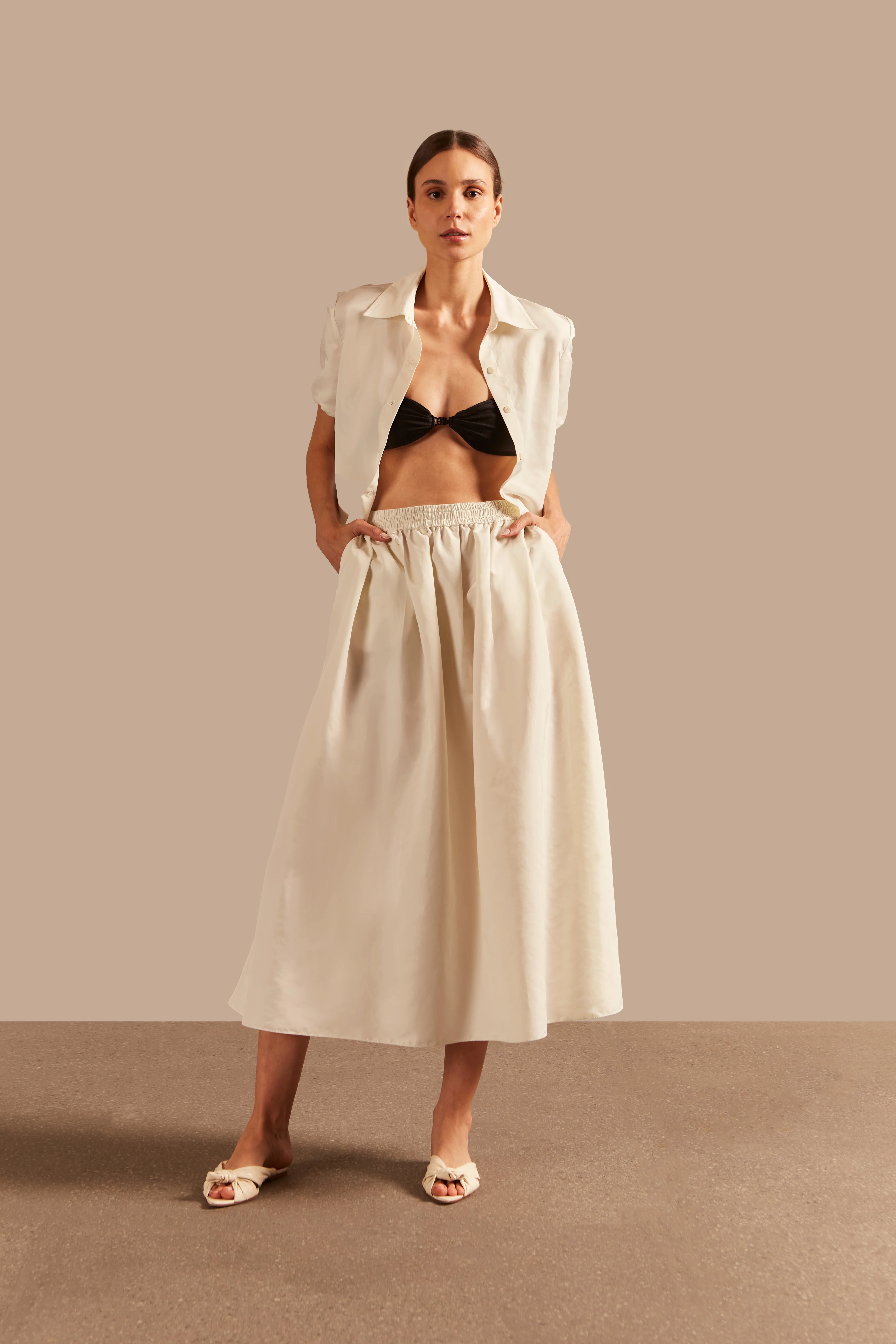 Solid Inamorata Long Skirt - Image 2