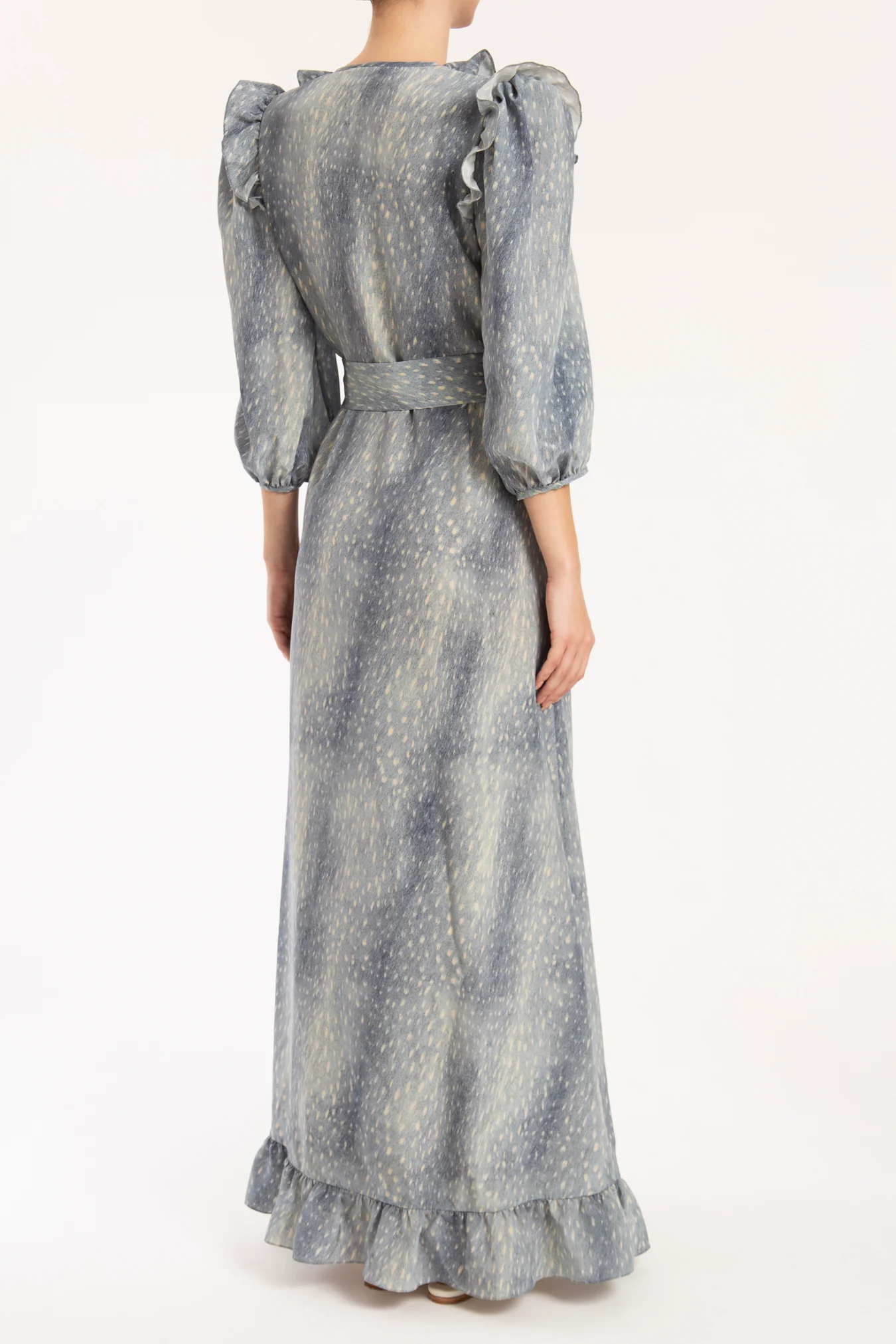 Stone Long Dress With Bow - Image 2