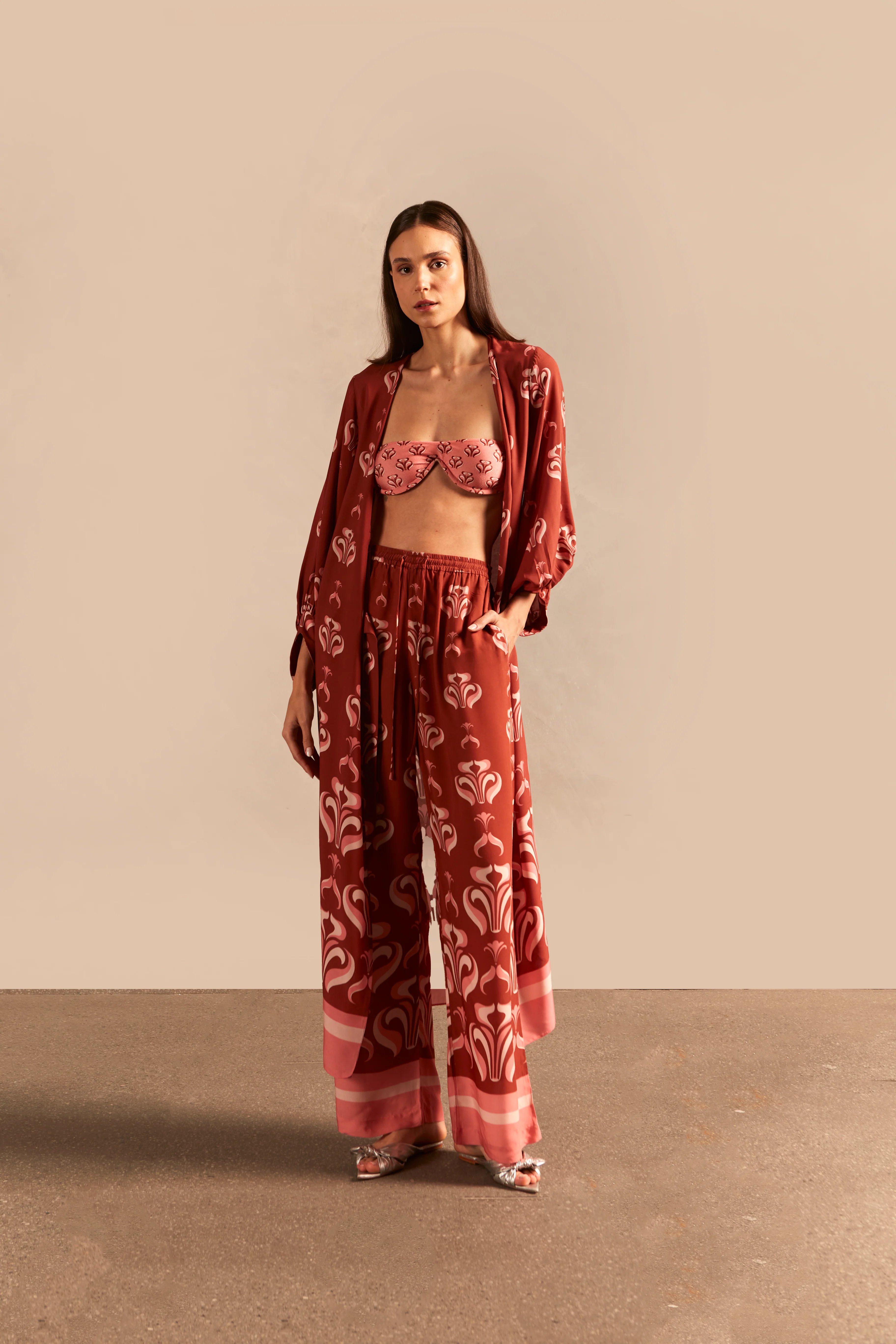Vintage Lily Long Robe