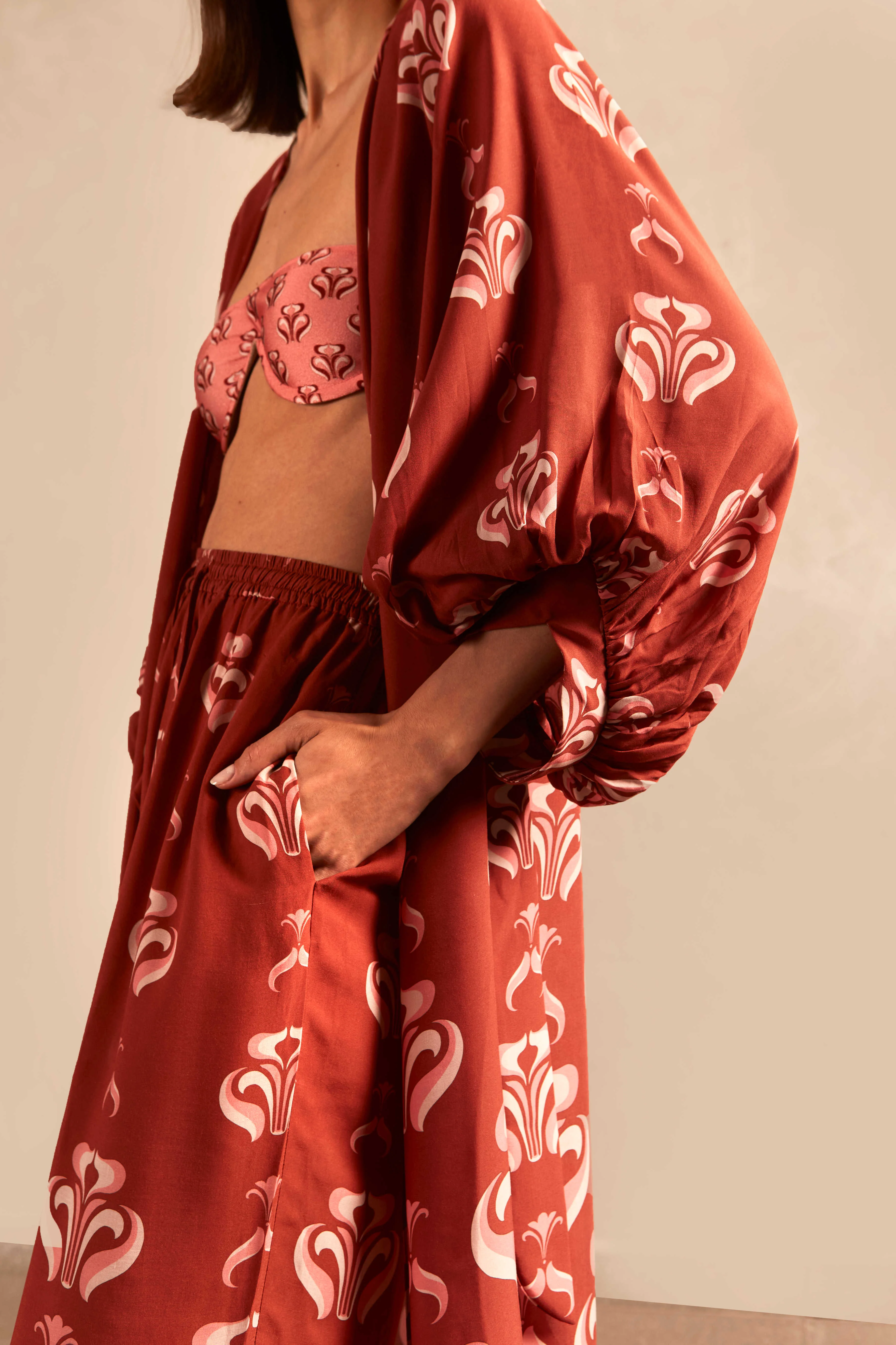 Vintage Lily Long Robe - Image 2